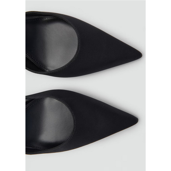 NEW MANGO MNG BLACK ANKLE CUFF STILETTO HIGH HEELS HEELED SHOES 38 7.5 - Picture 4 of 7